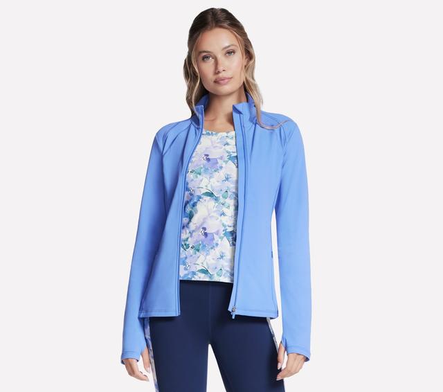 Skechers Women's GO WALK Jacket in Periwinkle, Size XS | Nylon/Spandex