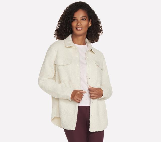 Skechers kobiety Sherpa Shacket w Kremowy/Bialy, Rozmiar XS