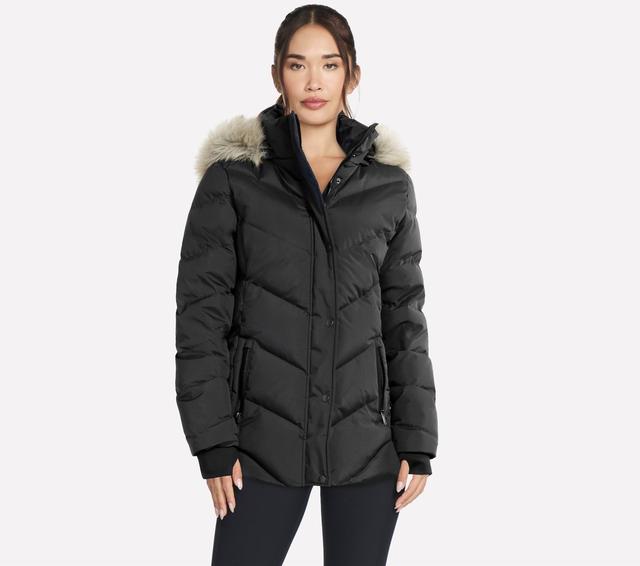Skechers On-the-GO Cozy Fit Journey Parka en Negro, talla XS