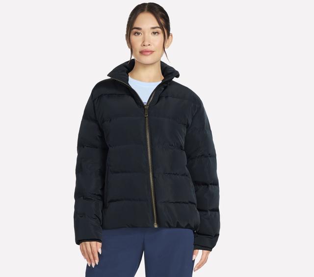 Skechers Cozy Fit Allure Down chaqueta en Negro, talla XL