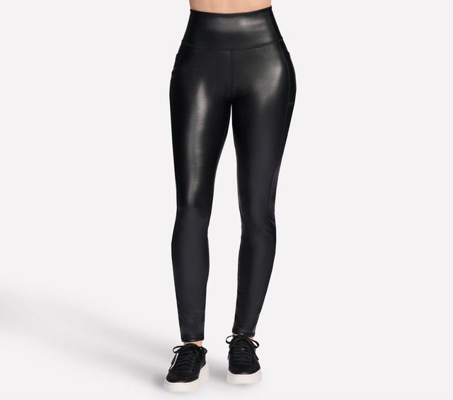 Skechers GO WALK Full Length High-Waisted Sleek Legging Hosen in Schwarz, Größe Klein