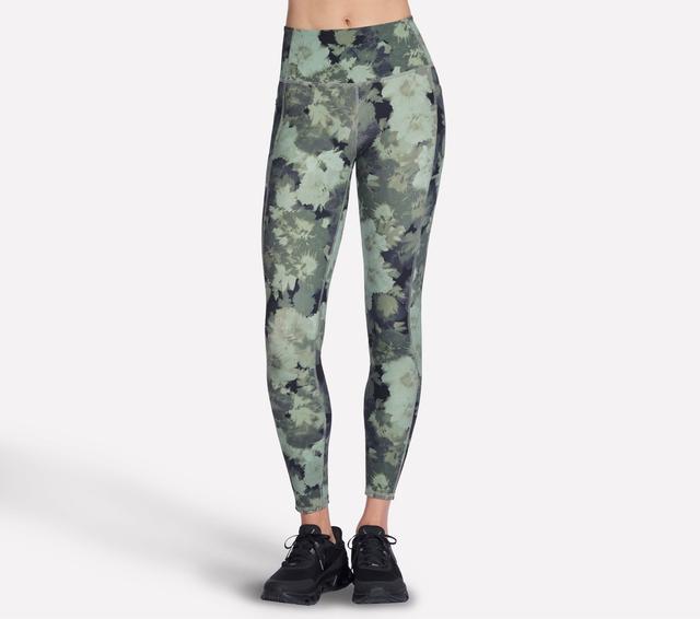 Skechers GO FLEX RIB Inbloom Full Length High-Waisted Leggins in Grau, Größe XL