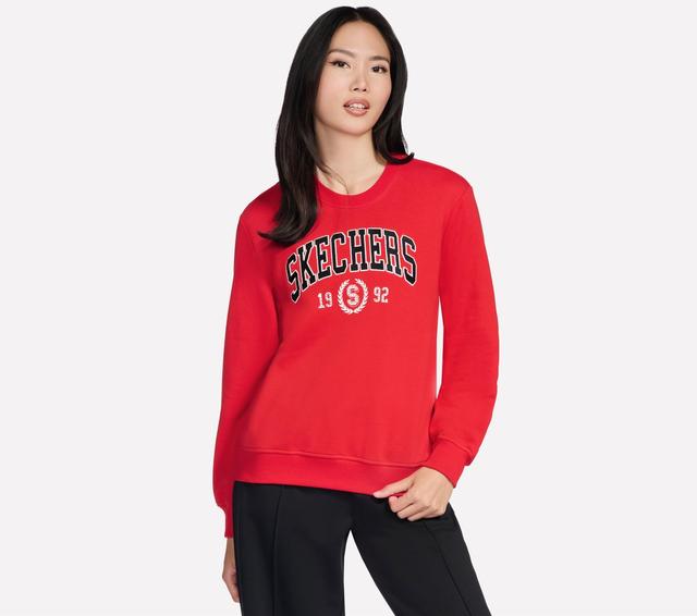 Skechers Court Crew en Gris Acier/Rouge, Pointure XS