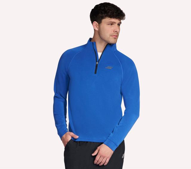 Skechers SKECHCLOUD Elevate 1/4 Zip Top in Blau, Größe Klein