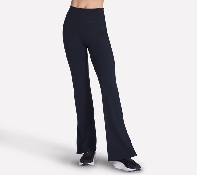 Skechers Damen GO WALK Rib Mix Pant in Schwarz, Größe Klein