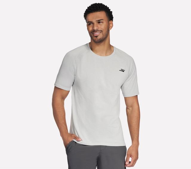 Skechers Raglan Seamless T-shirt en Gris Clair, Pointure XL