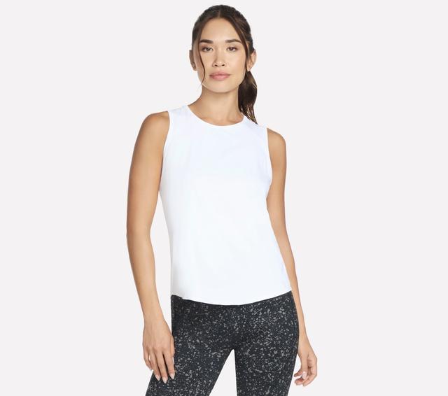 Skechers Donna Stride Performance Tank in Bianco, Taglia XS