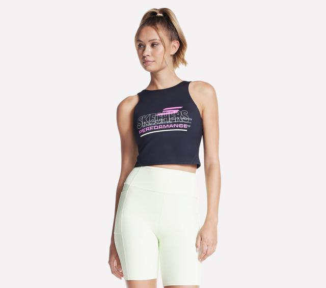Skechers Donna GO SCULPT Performance Tank in Nero, Taglia Largo