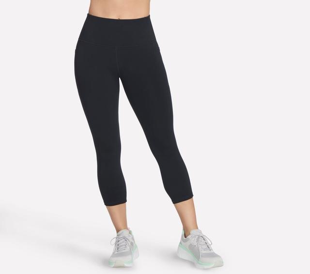 Skechers The GO WALK High Waisted Midcalf Leggins in Schwarz, Größe XL