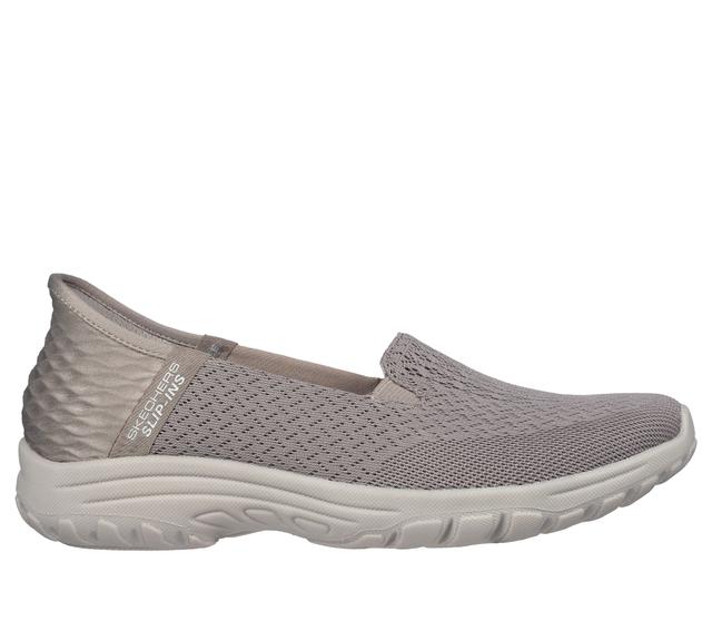 Skechers Slip-ins Relaxed Fit: Reggae Fest 2.0 - Guiding Light en Taupe, talla 38.5, Vegan
