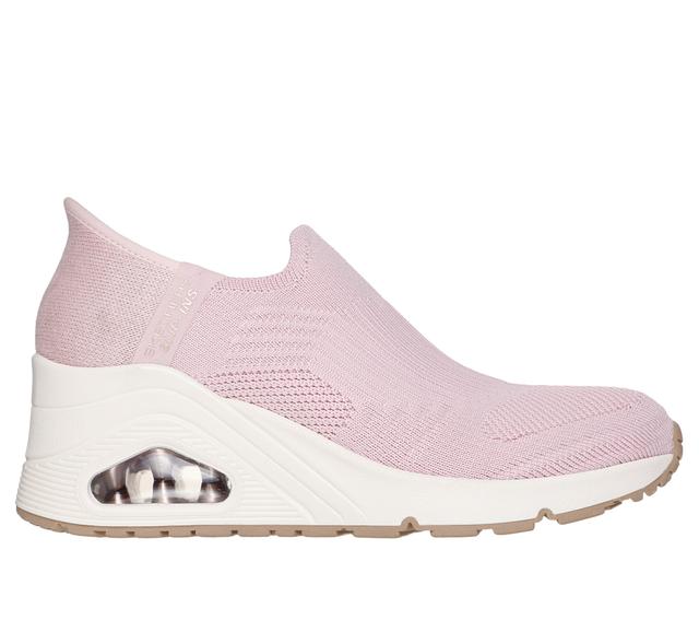 Skechers Slip-ins: Uno Wedge - Kickin' Knit en Blush, talla 39.5, Vegan