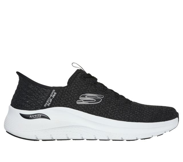 Skechers Slip-ins: Arch Fit 2.0 - Look Ahead en Negro/Blanca, talla 40, Vegan