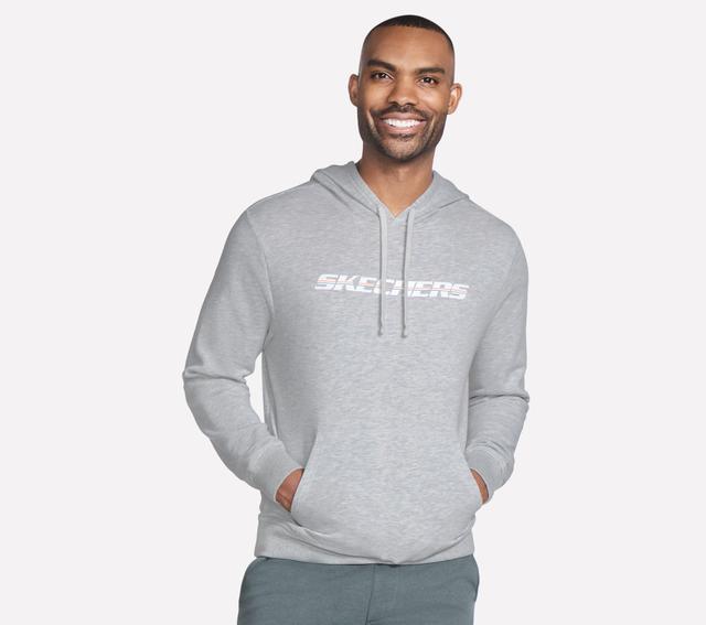 Skechers Heritage Strikethrough sudadera en Gris Claro, talla Media