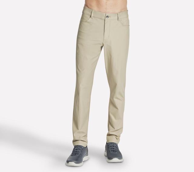 Skechers GO WALK Premium 5 Pocket Pant en Natural/Marrón, talla 49