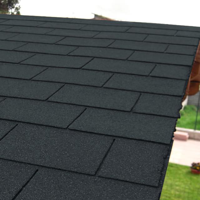 TEMU Pack Of 18pcs Asphalt Roof Shingles 2.61sqm Self-adhesive Sheds Roofing Felt Shingles Tiles For Most Roof Of Sheds Arbour Porch House Doghouse ( Tab Shingles, Grey, Red, Black)