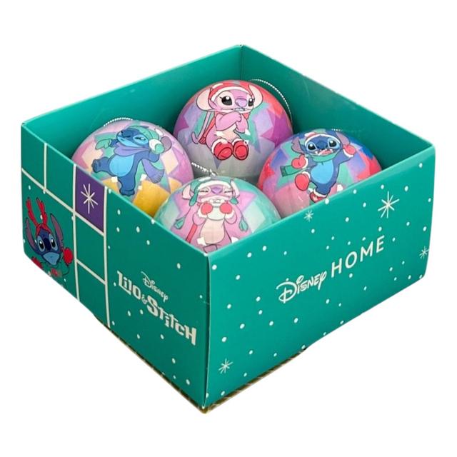 TEMU Box 4 palline per albero di Natale di Stitch