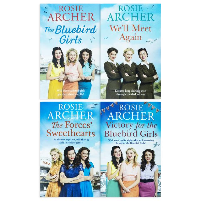 TEMU Rosie Archer The Bluebird Girls Collection 4 Books Set (we'll Meet Again, The Bluebird Girls, The Forces Sweethearts, Victory For The Bluebird Girls)