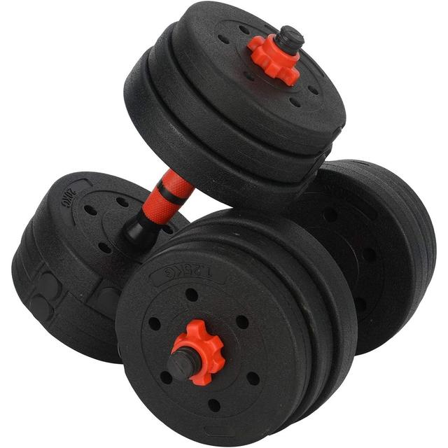 TEMU 20kg Dumbbells Set Dumbellsweights Adjustable Hand Weight Lifting Strength Training Free Weights Barbell Fitness For Home Gym Workout