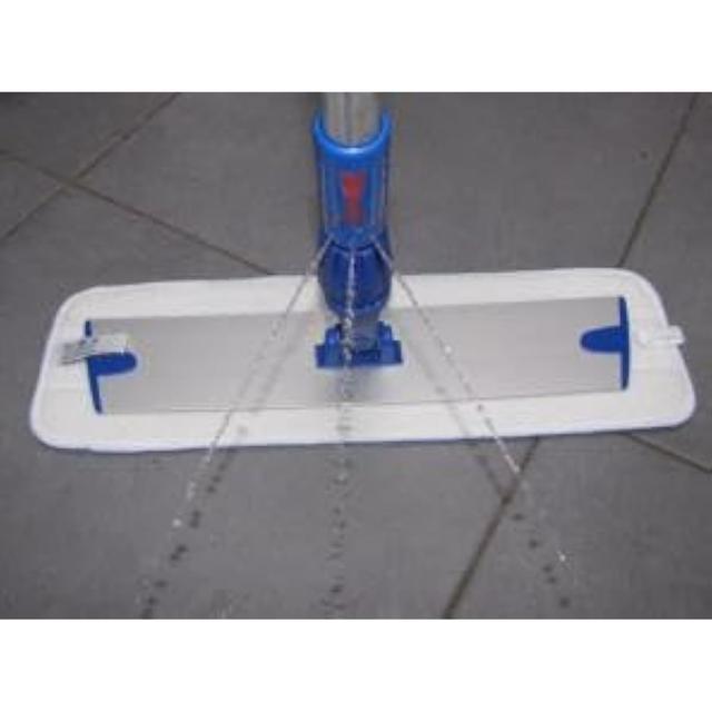 TEMU Balai trapèze Lavage à Plat +2 Bandeaux Microfibre + Manche réservoir 1m 40