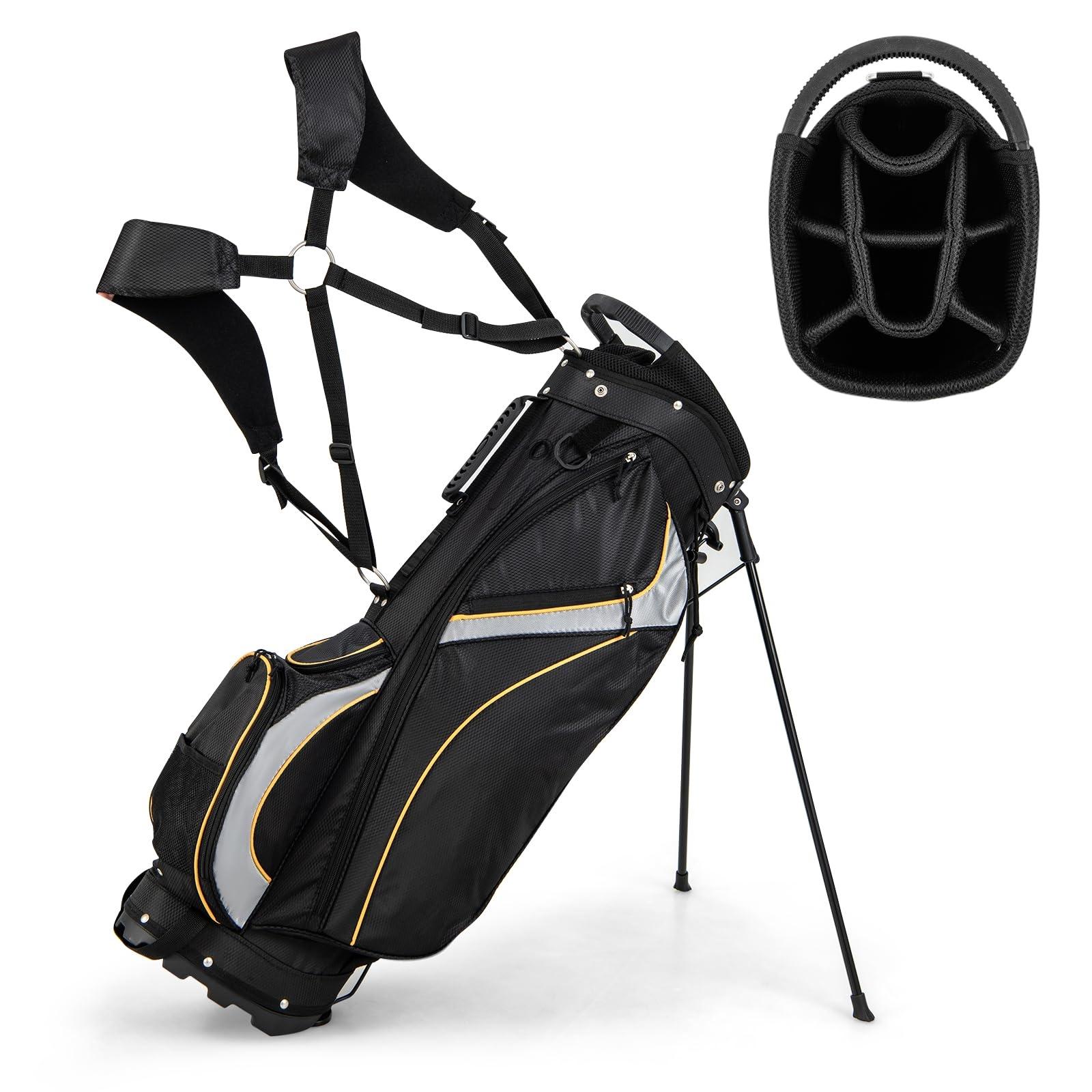 TEMU Bolsa de Golf, Bolsa de Golf con Soporte de 6/8/14 Compartimentos, Bolsa de Golf para Carrito, Bolsa y Portátil Tipo Lápiz para