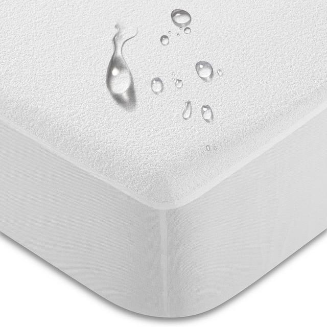 TEMU Protector Colchn Impermeable para Cama de 90 / 105 / 135 / 150 / 180 100 Poliéster Garanta 2 años Cubre Colchn de Calidad Cubrecama
