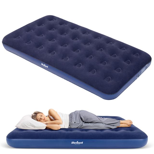 TEMU Materac dmuchany jednoosobowy do spania, 191 x 22 cm Rebel