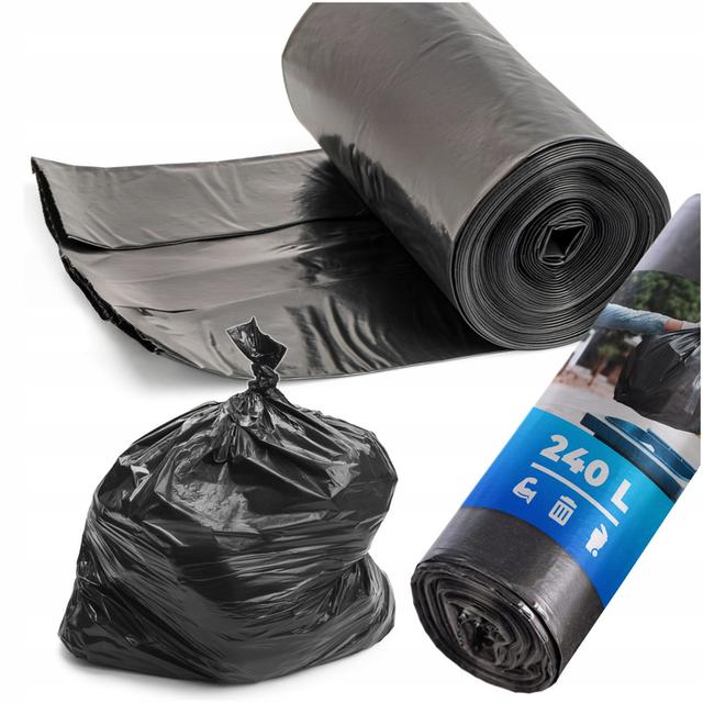 TEMU Heavy-duty 240l Trash Bags, 1 Roll