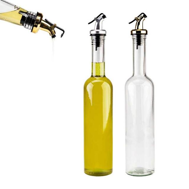 TEMU Butelka FUTURA 500ml na oliwę, olej, ocet z nalewakiem na oliwę olej butelki na oliwe