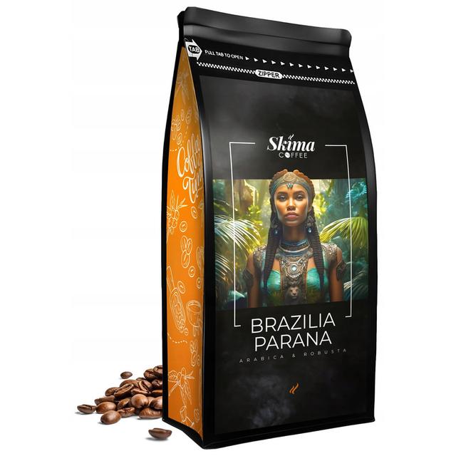 TEMU Kawa ziarnista 1kg BRAZYLIA PARANA Świeżo Palona do ekspresu + GRATIS