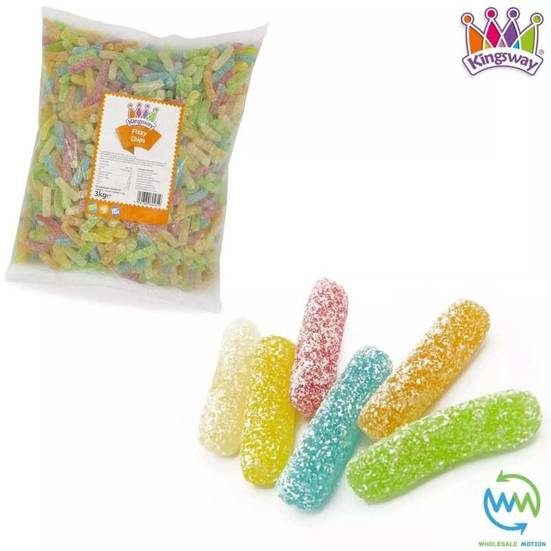 TEMU Fizzy Chips Sweets Gummy Candy Sour Jelly Gummies Jellies Kingsway Pick N Mix Uk Snack Party Bag Filler