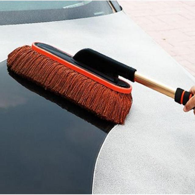 TEMU Duster Brush With Long Handle – Non-scratch, Microfiber Cleaning Mop
