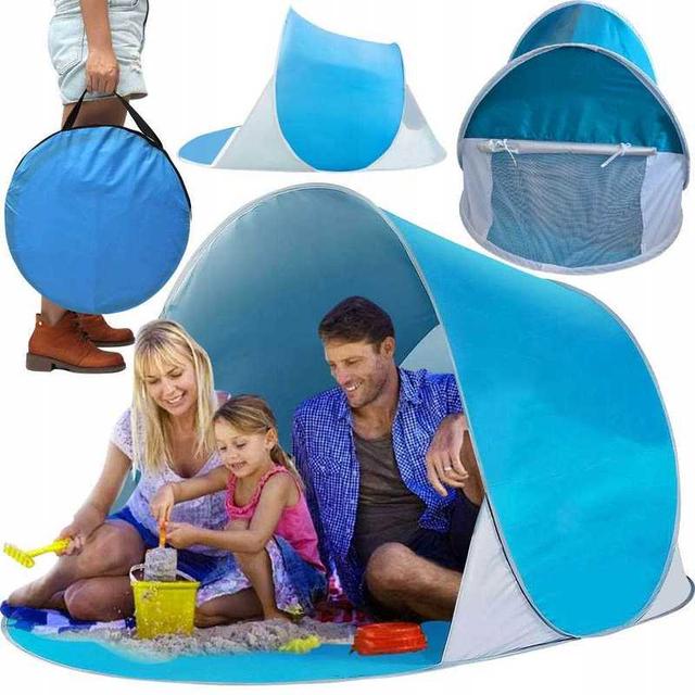 TEMU AUTOMATYCZNY NAMIOT PLAŻOWY NA PLAŻĘ SAMOROZKŁADAJĄCY POPUP 145x100x70 CM