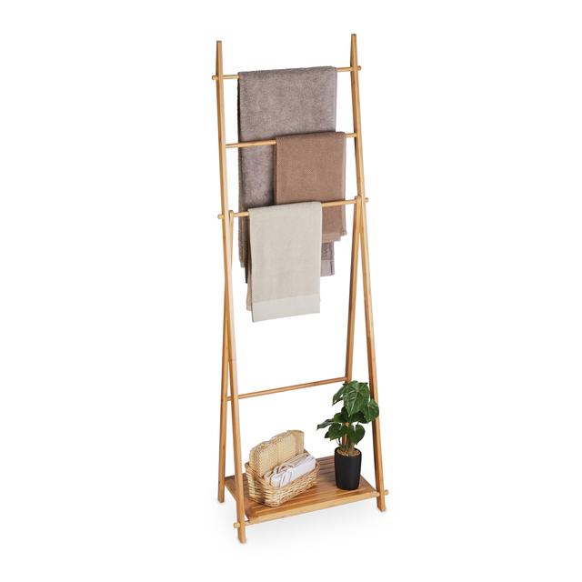 TEMU Suporte para toalhas em natural - (L)53.5 x (A)153 x (P)30 cm