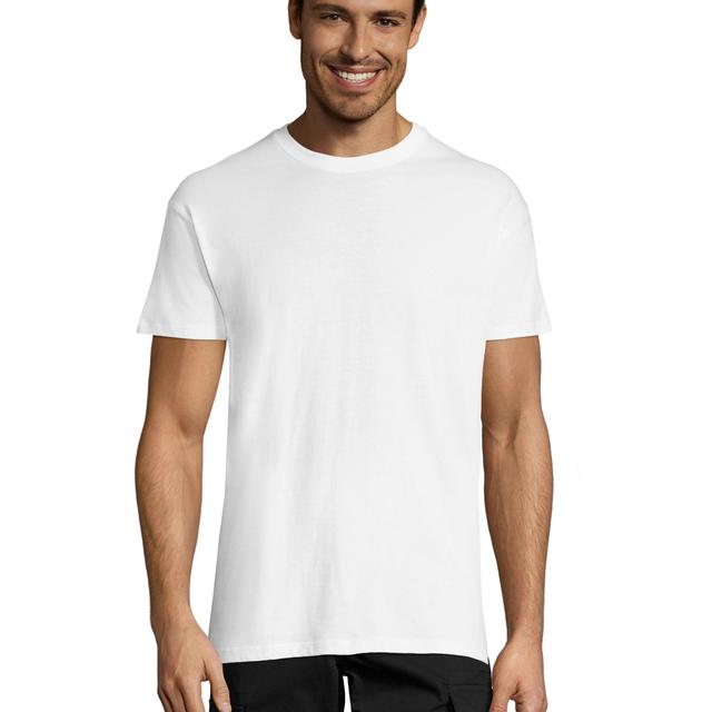 TEMU T-shirt Unisexo Branco Básico, Para Todas as
