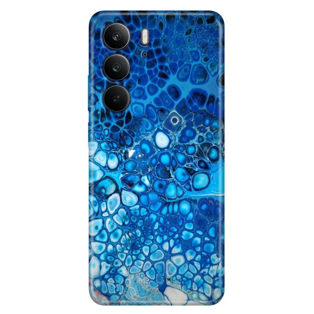 TEMU Derin Mavi Desenli Kılıf Realme Note 50 60 9 12 C15 C21Y C25Y C53 C55 C63 C65 C75 Uyumlu Telefon Kılıfı