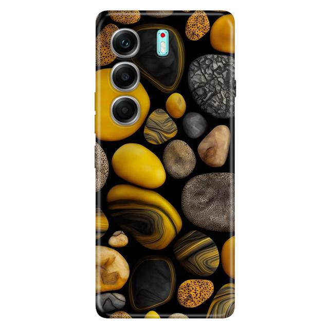 TEMU Renkli Taşlar Desenli Kılıf Tecno Spark Go 1 2 20 Pova 2 3 4 5 6 Camon 9 18 19 20 30 30C 40 5G Uyumlu Telefon Kılıfı