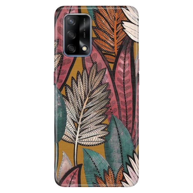 TEMU Yapraklar Desenli Kılıf Oppo Reno 4 5 6 7 13F 14F A54 A74 A16 A96 A5 A58 A60 A5 A9 2020 Uyumlu Telefon Kılıfı