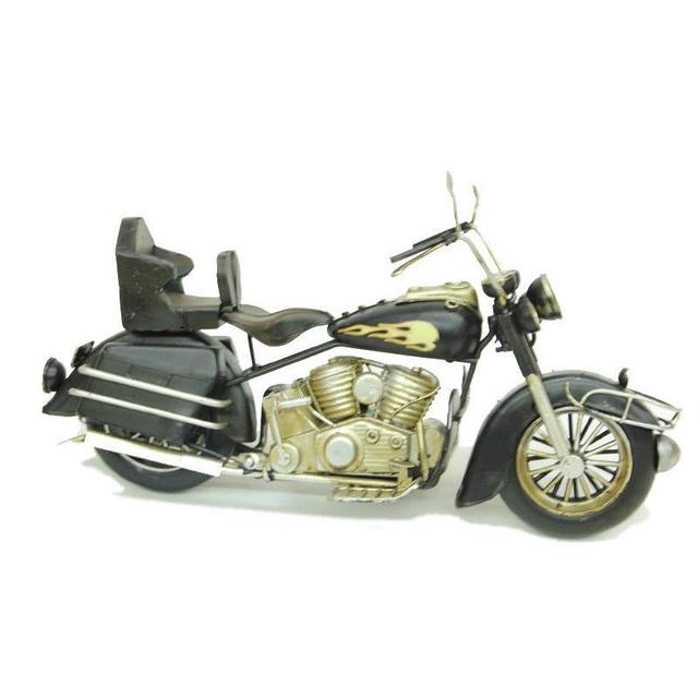 TEMU Dekoratif Metal Motosiklet Vintage Chopper Ev Ofis Hediyelik