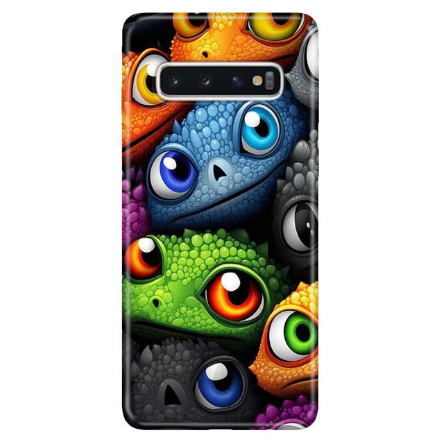 TEMU Renkli Canavarlar Desenli Kılıf Samsung S10 S20 FE A22 M22 M33 A30 A7 A9 2018 Uyumlu Telefon Kılıfı