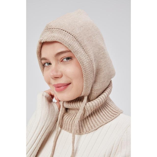 TEMU Lüks Kadın Kışlık Balaclava Triko Örme Başlık