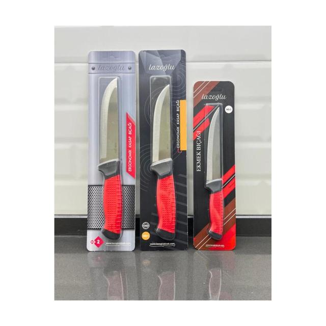 TEMU 3 Parça Bıçak Seti Profesyonel Bıçağı Ekmek Bıçağı