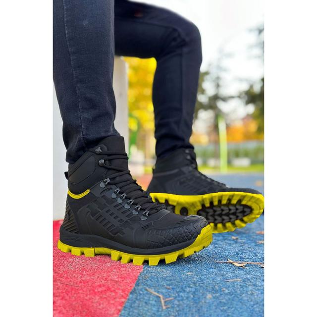 TEMU Siyah Durable Erkek Outdoor Trekking Bot