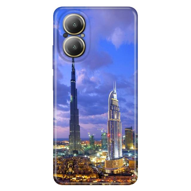 TEMU Dubai Desenli Kılıf Realme Note 50 60 9 12 C15 C21Y C25Y C53 C55 C63 C65 C75 Uyumlu Telefon Kılıfı