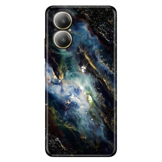 TEMU Karanlık Desenli Kılıf Realme Note 50 60 9 12 C15 C21Y C25Y C53 C55 C63 C65 C75 Uyumlu Telefon Kılıfı