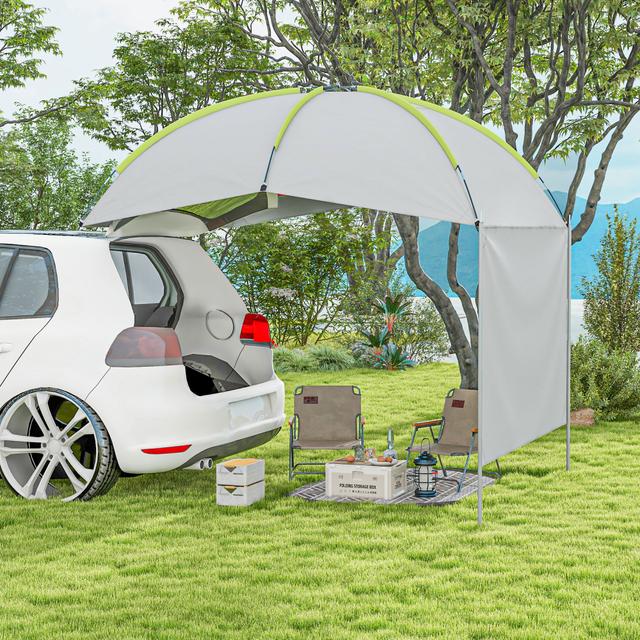Outsunny SUV Awning Tailgate Tent, Portable Car Awning with Side Wall, for Truck, RV, Van, Trailer and Overlanding Camping | Aosom Canada
