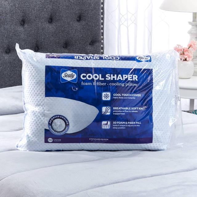 Sealy Cool Shaper Foam & Fiber Bed Pillow