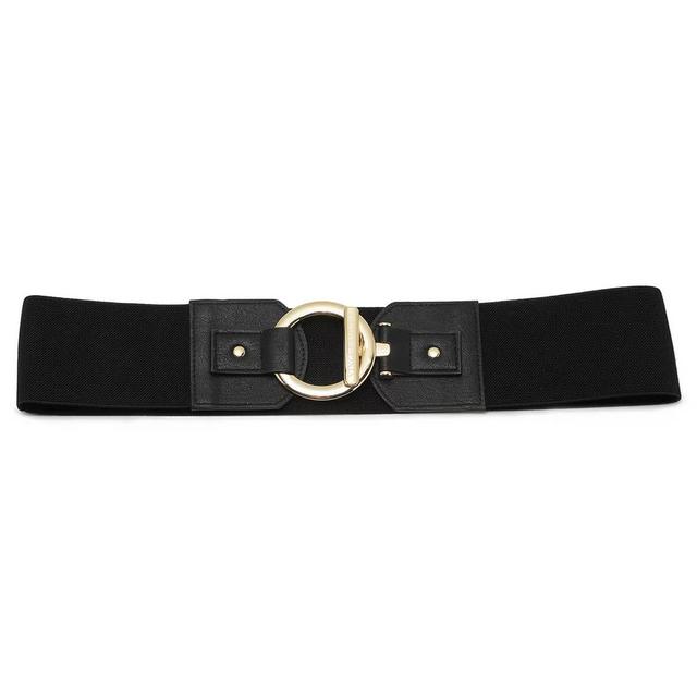 Womens Vince Camuto Circle & Bar Interlock Stretch Back Belt