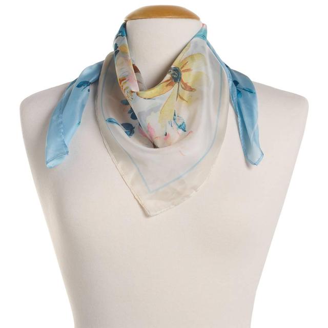 Womens Vince Camuto Geometric Floral Square Scarf