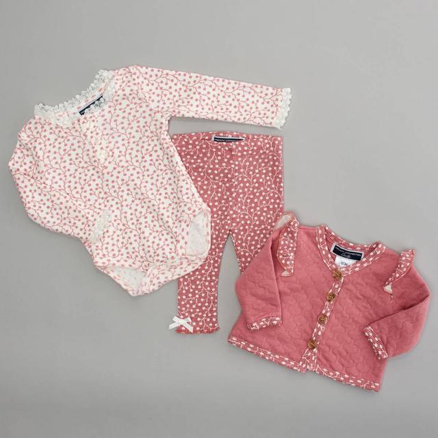 French Connection Floral Vine Cardigan Set for Baby Girls 3-9 Months