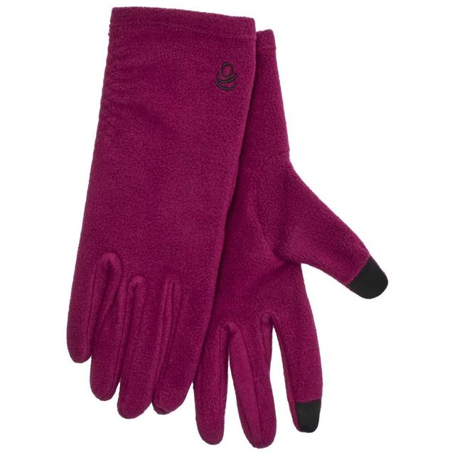 Womens Cuddl Duds Fleece Ruched Gloves